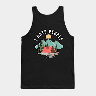 I Hate People Mountain Camp Tank Top